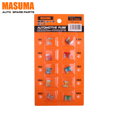 Buy MASUMA NO. FS-062 50-30A 10 Pcs Automotive Colorful Assortment Kit Fuses For Car online manufacture