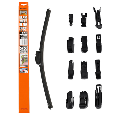 17 Inch J-HOOK Frameless Silicone Wiper Blade for Japanese Car X5 E53 by MU-017Si