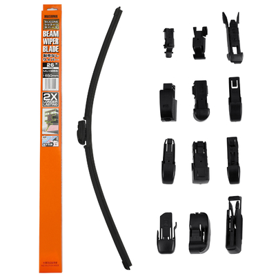 119865 MU-026Si MASUMA Auto Vehicles Accessories Frameless Silicone Wiper Blade 26 Inch J-Hook for Ford